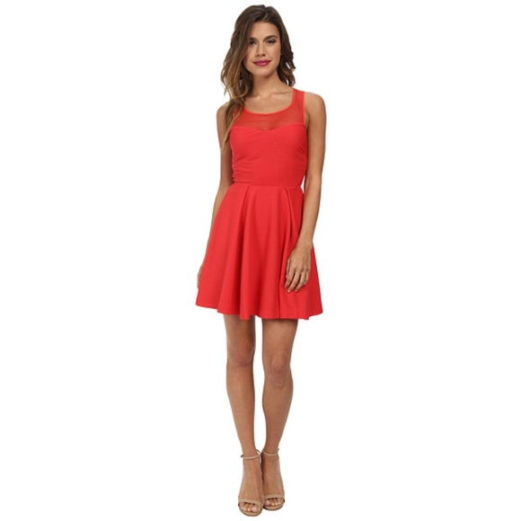 BCBGeneration Dresses & Skirts - BCBGeneration Red Empire Dress Back Tie NEW NWT 2
